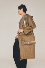 画像をギャラリービューアに読み込む, ウォッシュトキルティングモッズコート_brown