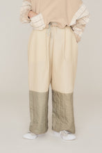 画像をギャラリービューアに読み込む, ウォッシュトキルティングタックワイドパンツ_brown