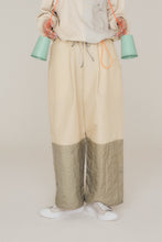 画像をギャラリービューアに読み込む, ウォッシュトキルティングタックワイドパンツ_brown