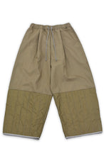 画像をギャラリービューアに読み込む, ウォッシュトキルティングタックワイドパンツ_brown