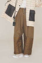 画像をギャラリービューアに読み込む, ウォッシュトキルティングタックワイドパンツ_brown