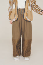 画像をギャラリービューアに読み込む, ウォッシュトキルティングタックワイドパンツ_brown