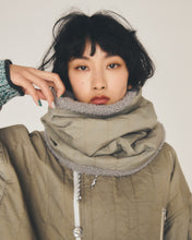 画像をギャラリービューアに読み込む, ウォッシュトキルティングネックウォーマー_grey