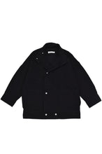 画像をギャラリービューアに読み込む, デニムスタンドカラーコート_black