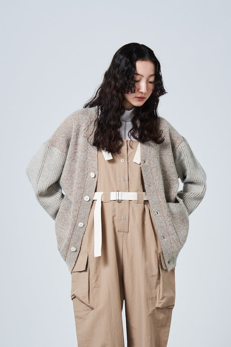 メランジニットカーディガン_mint – sneeuw_online store