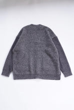 画像をギャラリービューアに読み込む, メランジニットカーディガン_charcoal grey