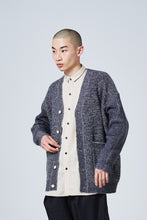 画像をギャラリービューアに読み込む, メランジニットカーディガン_charcoal grey