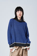 画像をギャラリービューアに読み込む, ストライプタートルニット_blue