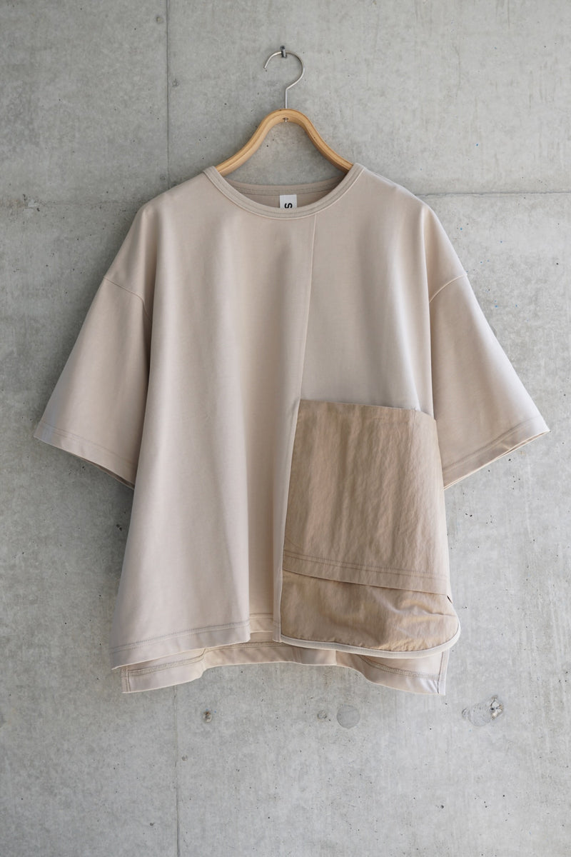 sneeuwプルオーバー パネルプルオーバー_beige【limited item】 – sneeuw_online store