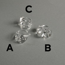 画像をギャラリービューアに読み込む, kuuma 氷の塊イヤーカフ (クリア)