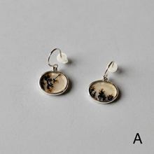 画像をギャラリービューアに読み込む, CHIZURU NAGAOKA _ DendriticAgate_earrings_pair
