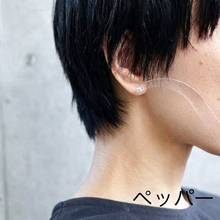 画像をギャラリービューアに読み込む, CHIZURU NAGAOKA _ 2colors_earring ごま塩 / ペッパー