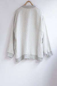 ストローパイルカーディガン_ivory