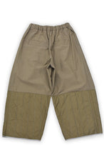画像をギャラリービューアに読み込む, ウォッシュトキルティングタックワイドパンツ_brown
