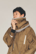画像をギャラリービューアに読み込む, ウォッシュトキルティングネックウォーマー_brown
