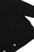 画像をギャラリービューアに読み込む, デニムスタンドカラーコート_black
