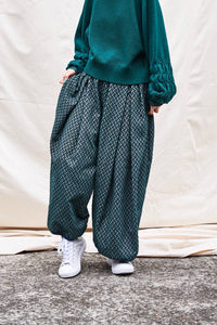 ストローパイルドローパンツ_green