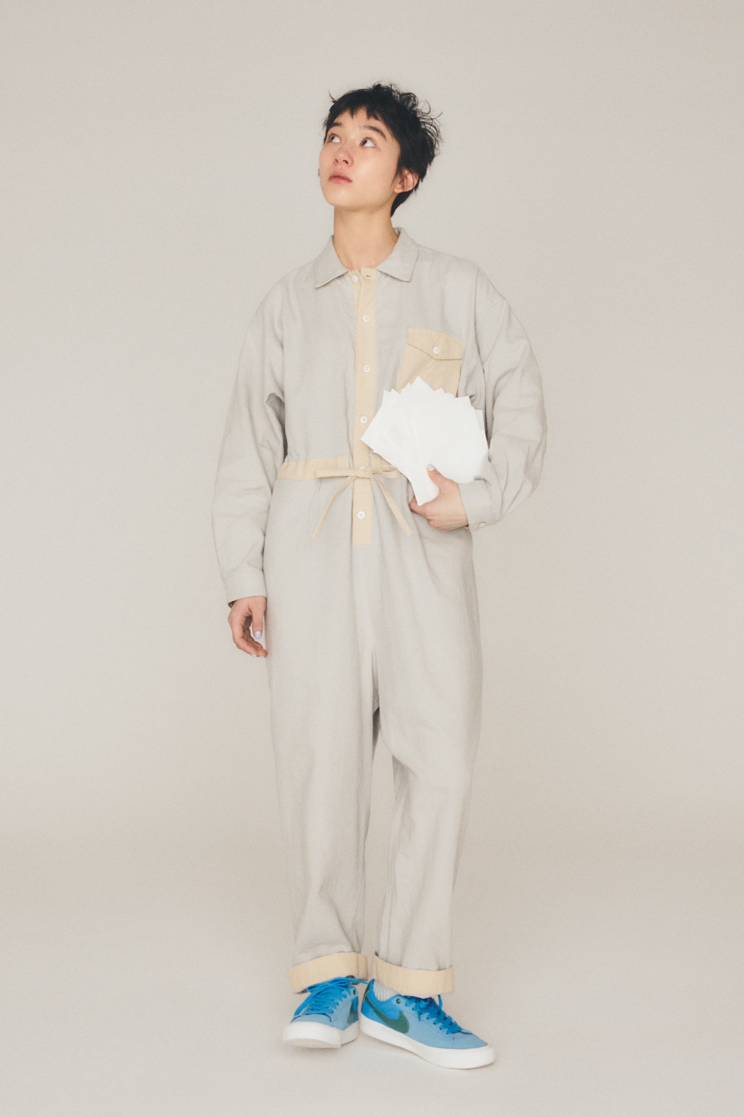 パネルジャンプスーツ_grey – sneeuw_online store