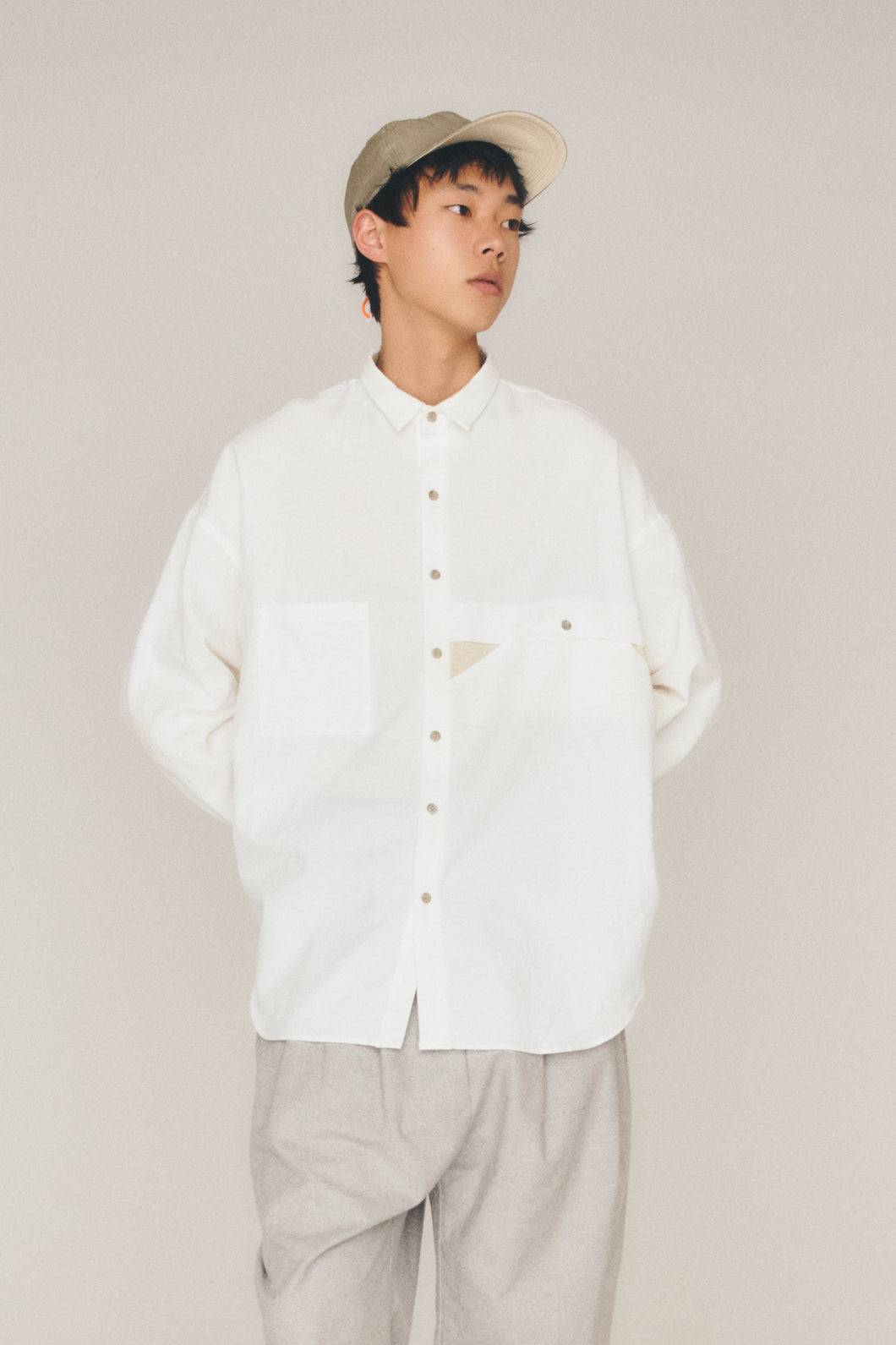 エンベロープシャツ_white