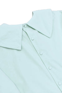レターカラーブラウス_mint green