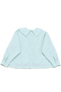 レターカラーブラウス_mint green
