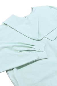 レターカラーブラウス_mint green