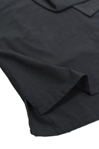 レターカラーブラウス_charcoal grey
