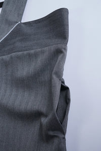 フレームジャンパースカート_charcoal grey
