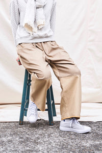 タックワイドパンツ_beige
