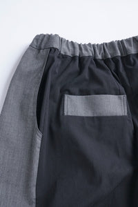 タックワイドパンツ_charcoal grey