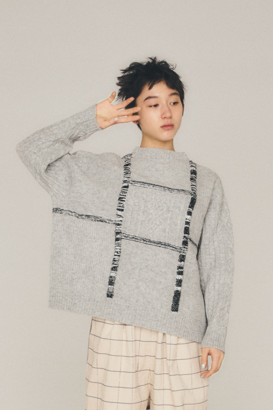 モデムニット_grey