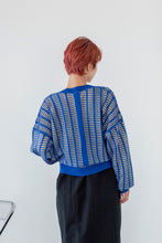 画像をギャラリービューアに読み込む, ウィンドウカーディガン_blue
