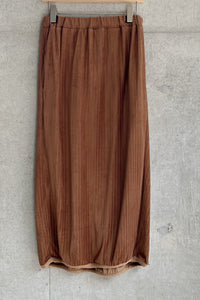 ベロアタックドロースカート_brown【limted item】