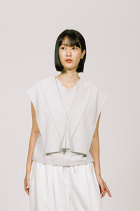 フォルデッドカラープルオーバー_charcoal grey
