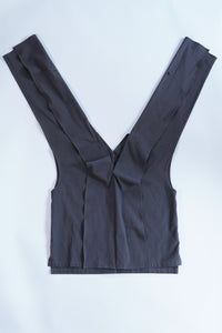 フォルデッドカラープルオーバー_charcoal grey