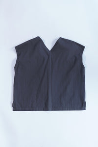 フォルデッドカラープルオーバー_charcoal grey