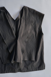 フォルデッドカラープルオーバー_charcoal grey