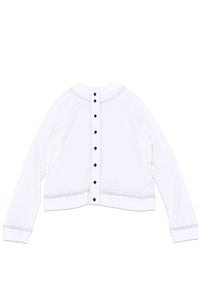 ハイネック2wayカーディガン_white