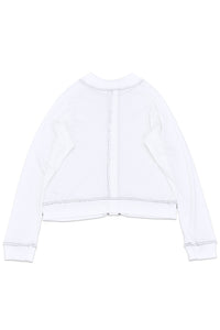 ハイネック2wayカーディガン_white