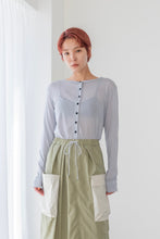 画像をギャラリービューアに読み込む, 2wayシアーカーディガン_grey
