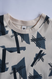 コンポジションTシャツ_beige