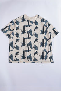 コンポジションTシャツ_beige