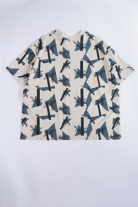 コンポジションTシャツ_beige