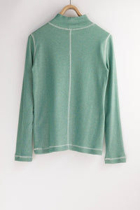 ステッチハイネックプルオーバー_green
