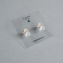 画像をギャラリービューアに読み込む, kuuma 　重なる雪のピアス/イヤリング
