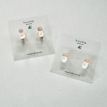 画像をギャラリービューアに読み込む, kuuma 　重なる雪のピアス/イヤリング
