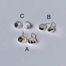 画像をギャラリービューアに読み込む, CHIZURU NAGAOKA _ DendriticAgate_earrings_pair
