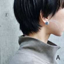 画像をギャラリービューアに読み込む, CHIZURU NAGAOKA _ DendriticAgate_earring_single
